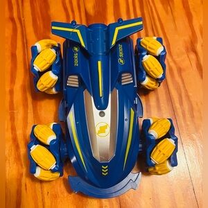 Skidz RC Stunt Car - Remote Control Blue & Yellow Light Up Vehicle Kids Toy